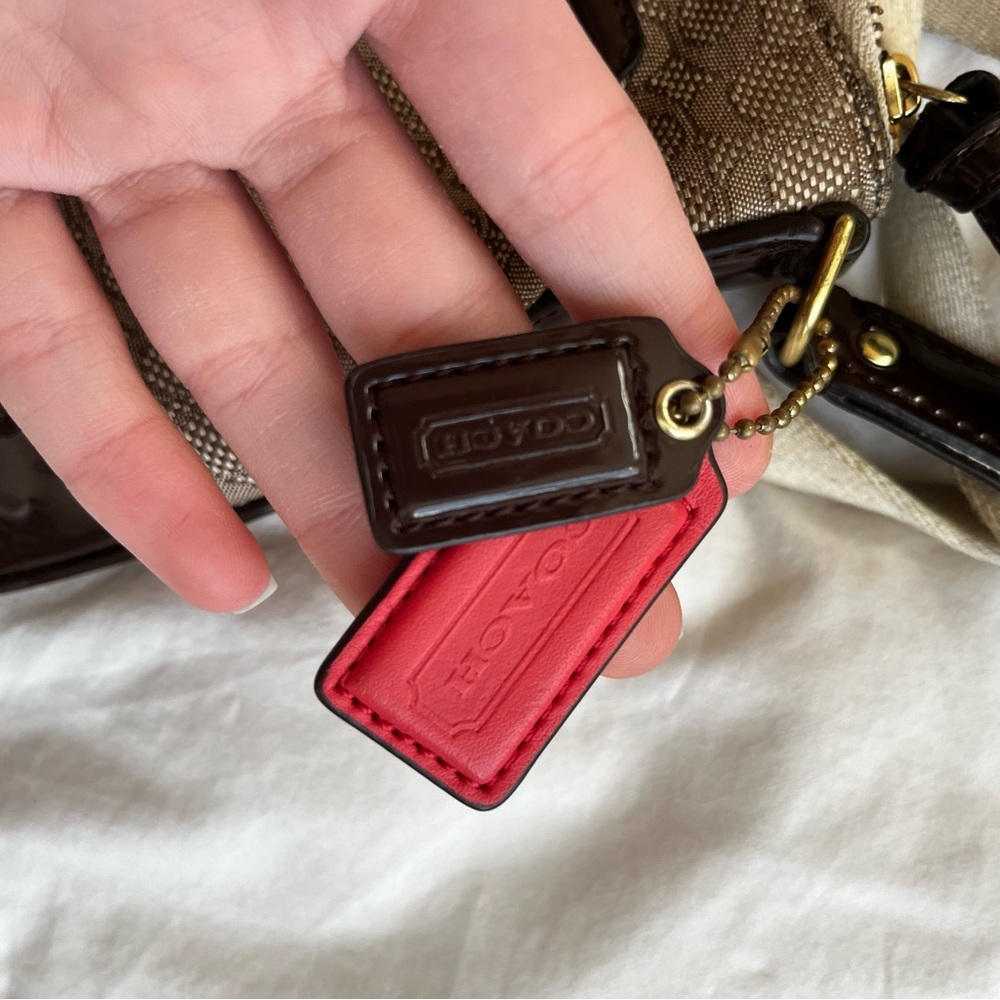 VINTAGE COACH FLAT ZIPPER CROSSBODY BAG - Picture 9 of 9